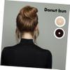 FRCOLOR 8-Piece Donut Bun Maker Set, 40 U-Shaped 5-Hair Bun Makers for Women and Easy Bun Hairstyles view 3
