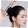 FRCOLOR 8-Piece Donut Bun Maker Set, 40 U-Shaped 5-Hair Bun Makers for Women and Easy Bun Hairstyles view 4