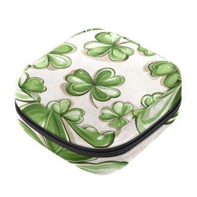 St. Patrick’s Four-Leaf Clover Period Pouch for Women and Girls