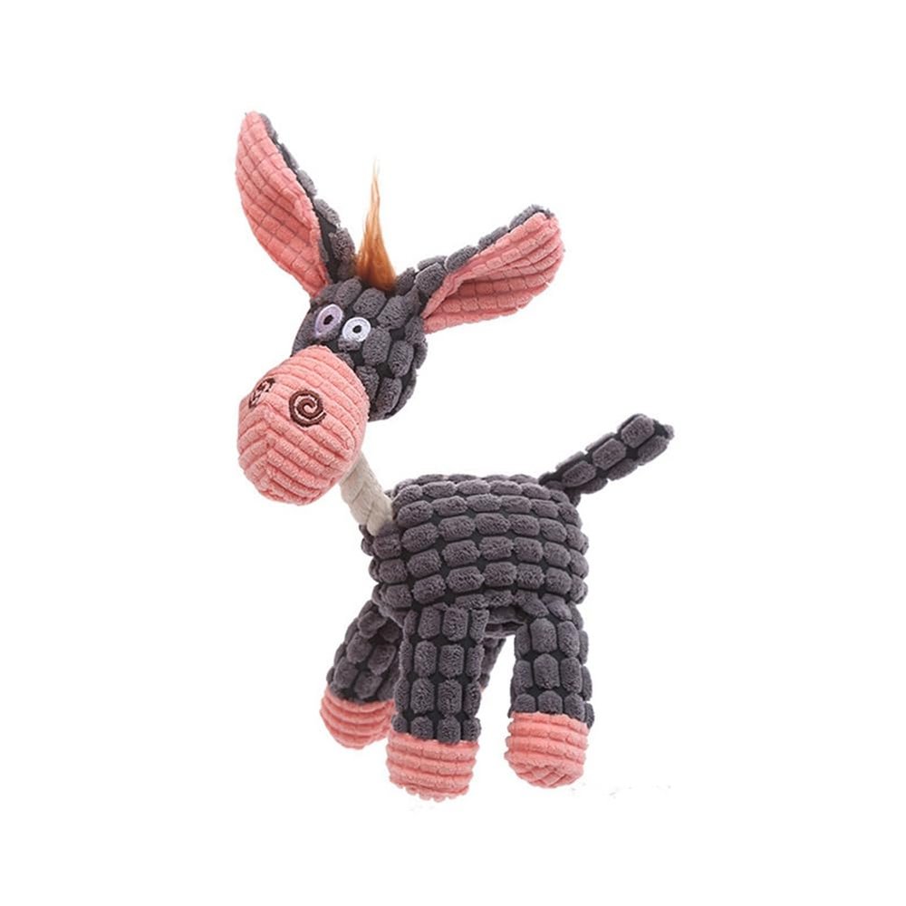 Eighosee Durable Squeaky Plush Toy for Aggressive Chewers