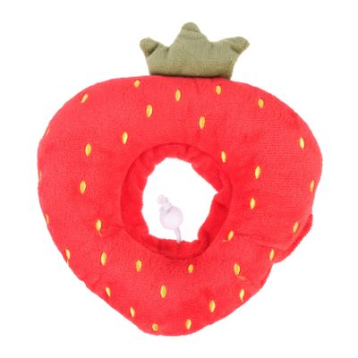 Happyyami Cat Recovery Collar, Fruit Shape, Red, Lint
