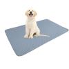 Hearda Washable Reusable Dog Training Pads, Rhombus Quilted, Non-Slip, Light Blue, 50 x 70 cm view 1