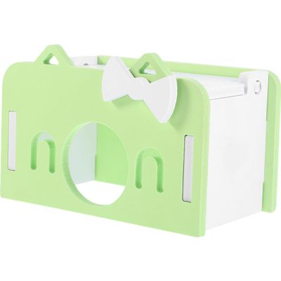 BESPORTBLE PVC Hamster Hideout with Bridge, Light Green