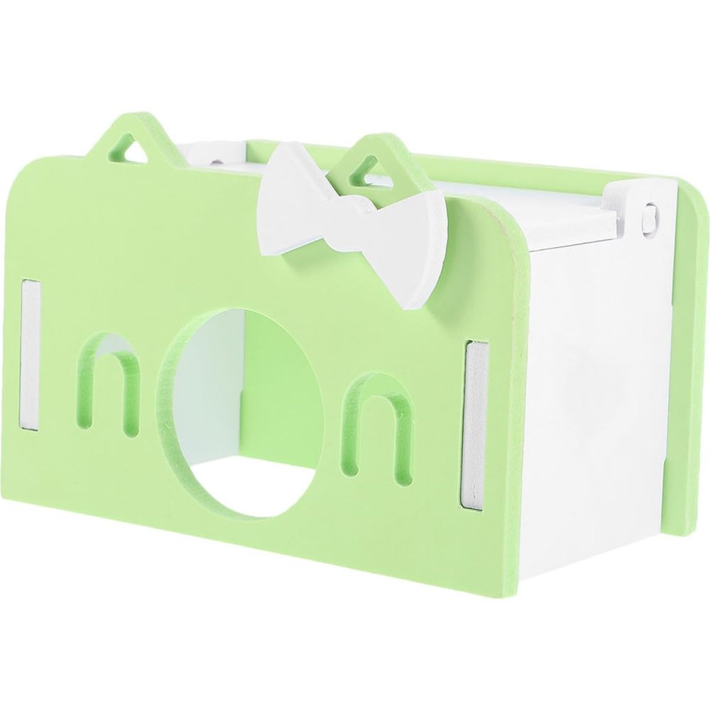 BESPORTBLE PVC Hamster Hideout with Bridge, Light Green