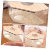 COLLBATH Acrylic Hamster Bath with Wooden Lid and Opening, Transparent view 3
