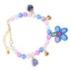BESPORTBLE Adjustable Blue Beaded Pet Collar for Dogs and Cats view 1