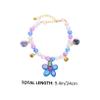 BESPORTBLE Adjustable Blue Beaded Pet Collar for Dogs and Cats view 2