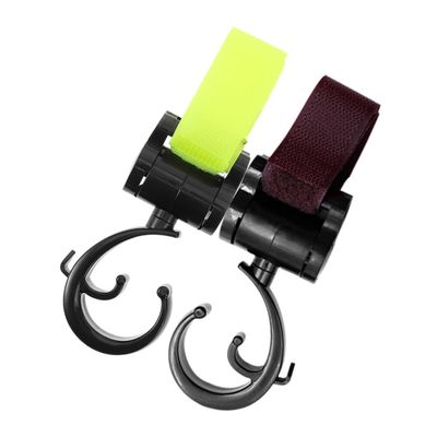 2-Piece Plastic and Fabric Stroller Hanging Hook Set