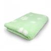 Veterinary Bed / Vet Bed / Drybed, Light Green with White Paws, Various Sizes (50 x 75 cm) view 1