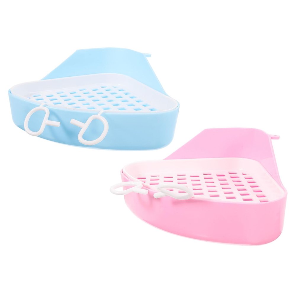 Yardwe 2-Pack Small Plastic Pet Toilets for Small Animals