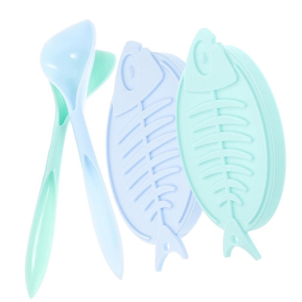 Supvox Silicone Can Lid Set with Cat Food Spoon, BPA-Free, Dishwasher-Safe