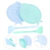 Supvox Silicone Can Lid Set with Cat Food Spoon, BPA-Free, Dishwasher-Safe view 4