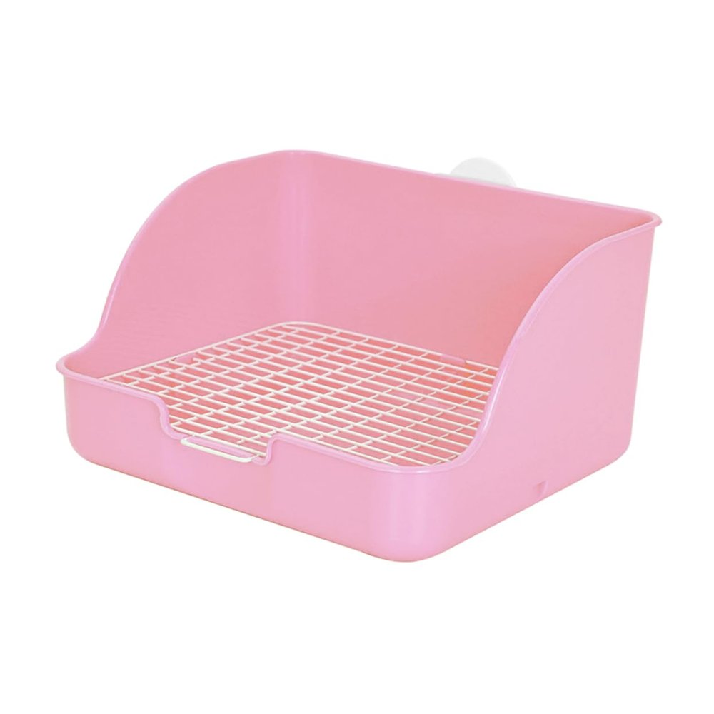 Yardwe Plastic Rabbit Litter Box, Leakproof Training Toilet