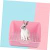 Yardwe Plastic Rabbit Litter Box, Leakproof Training Toilet view 4