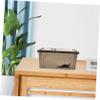 Turtle Tank with Platform, Plastic, Transparent Black view 4
