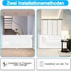 Aufun Retractable Baby and Pet Safety Gate, 0–300 cm, White view 4