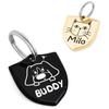 Original Portrait Design Pet Tag - Stainless Steel view 1
