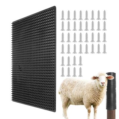 Goat Scratching Post, Gentle Scratching Brush for Rubbing and Itch Relief