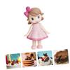 EXAOMBLE 3-Piece Pink Bunny Resin Cake Toppers view 4