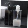 600 ml Black Plastic Pump Bottles, Refillable Containers, 2-Pack view 4