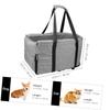 Happyyami Small Dog Car Seat with Handles, Armrest and Center Console, Foldable, Breathable Material view 2
