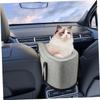 Happyyami Small Dog Car Seat with Handles, Armrest and Center Console, Foldable, Breathable Material view 4