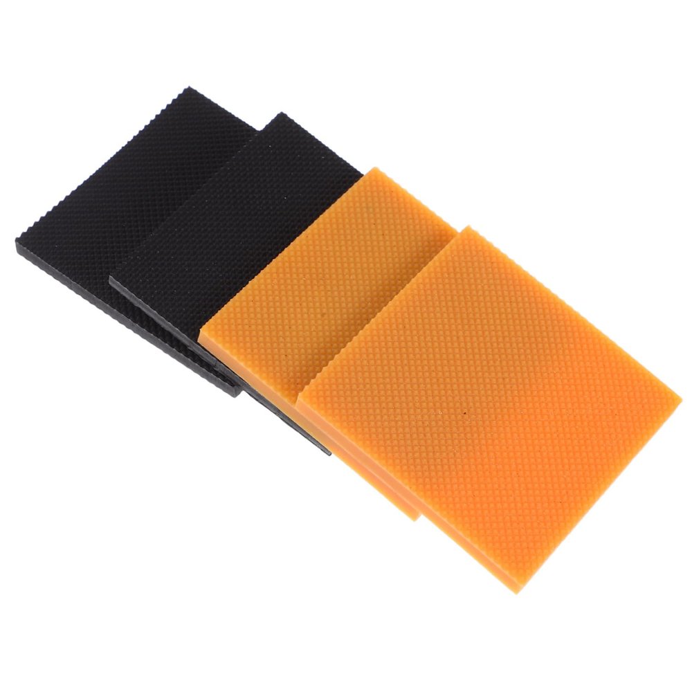 Shoe Heel Replacements, 4-Piece Set, Black Rubber