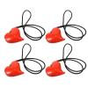 BIUDECO 2-Piece Heart-Shaped Multifunctional Stroller Clips, Red view 1