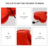 BIUDECO 2-Piece Heart-Shaped Multifunctional Stroller Clips, Red view 4