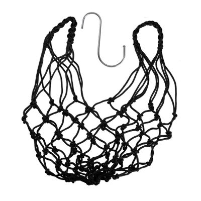HANABASS Woven Nylon Feed Net Bag with Stainless Steel Hook for Parrots and Chickens