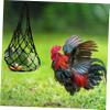 HANABASS Woven Nylon Feed Net Bag with Stainless Steel Hook for Parrots and Chickens view 3