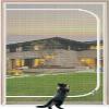 BANTASE Reinforced Cat-Resistant Screen Door, White, 100 x 210 cm view 1