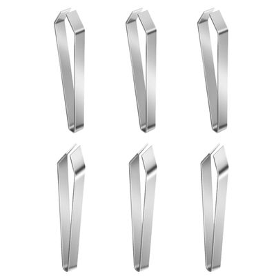 WOONEKY 6-Piece Stainless Steel Tweezers Set