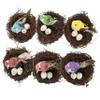 Kisangel Decorative Bird Nest Ornaments, 6-Piece Set view 1
