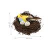 Kisangel Decorative Bird Nest Ornaments, 6-Piece Set view 3