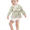 JOINPAYA 2-Piece Long-Sleeve Bibs for Eating and Painting, Full-Coverage Toddler Bibs with Crumb Pocket view 2