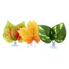 Kisangel 3-Piece Plastic Betta Fish Leaf Hammock Set with Suction Cups view 1