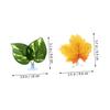 Kisangel 3-Piece Plastic Betta Fish Leaf Hammock Set with Suction Cups view 2
