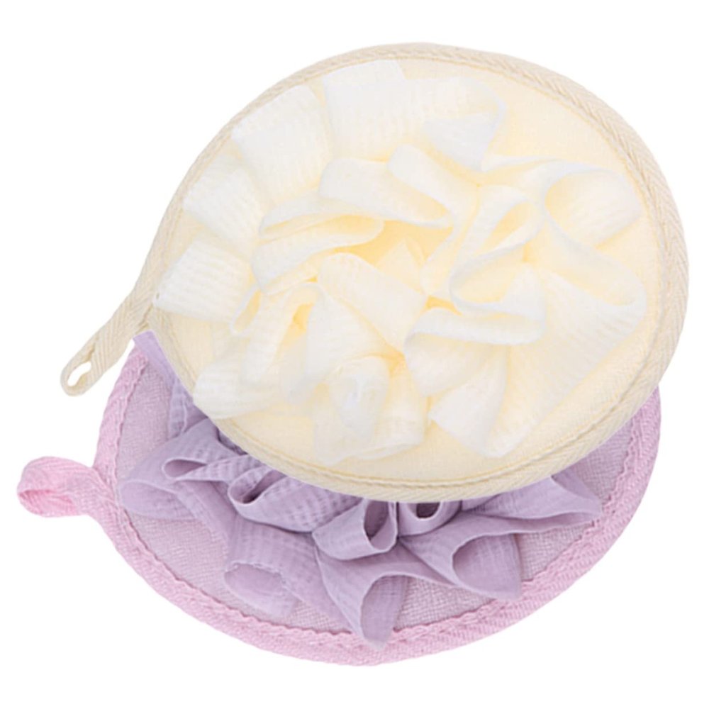 4-Piece PE Mesh Bath Sponge Set