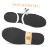 Non-Slip Sole Pads, 1 Roll, Black EVA Shoe Sole Stickers view 3