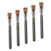 FRCOLOR 5-Piece Flat Mask Brush Set, Mud Mask Applicators, Makeup Brushes for Facial Care and Travel view 1