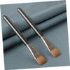 FRCOLOR 5-Piece Flat Mask Brush Set, Mud Mask Applicators, Makeup Brushes for Facial Care and Travel view 3