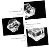 TOPBATHY 2 Sets Simulated Crushed Ice Cubes, Transparent Acrylic Ice Blocks, 48 Pieces Each view 4