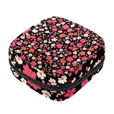 First Period Bag for Women and Girls - Colorful Ditsy Floral Pattern