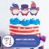 PRETYZOOM 3 Sets Independence Day Cake Picks, Tulip Cake Ornaments, 16 Pieces × 3 view 3