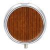 Portable Pill Case, Brown Wood Pattern, 3-Compartment Travel Organizer view 1