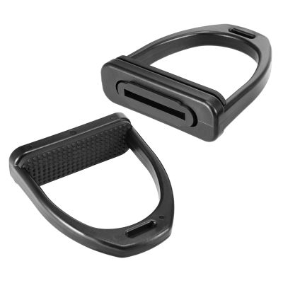 Brrnoo Lightweight Horse Stirrups with Non-Slip Rubber Pad for Secure Grip, Comfortable Support for Beginners and Adults