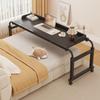 Height-Adjustable Rolling Bed Table, Black view 1