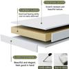 Height-Adjustable Rolling Bed Table, Black view 4