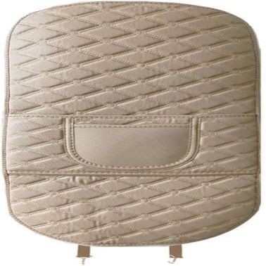 PAPEP 2-Pack PU Leather Seat-Back Kick Mats for Freelander 2004–2009, Beige